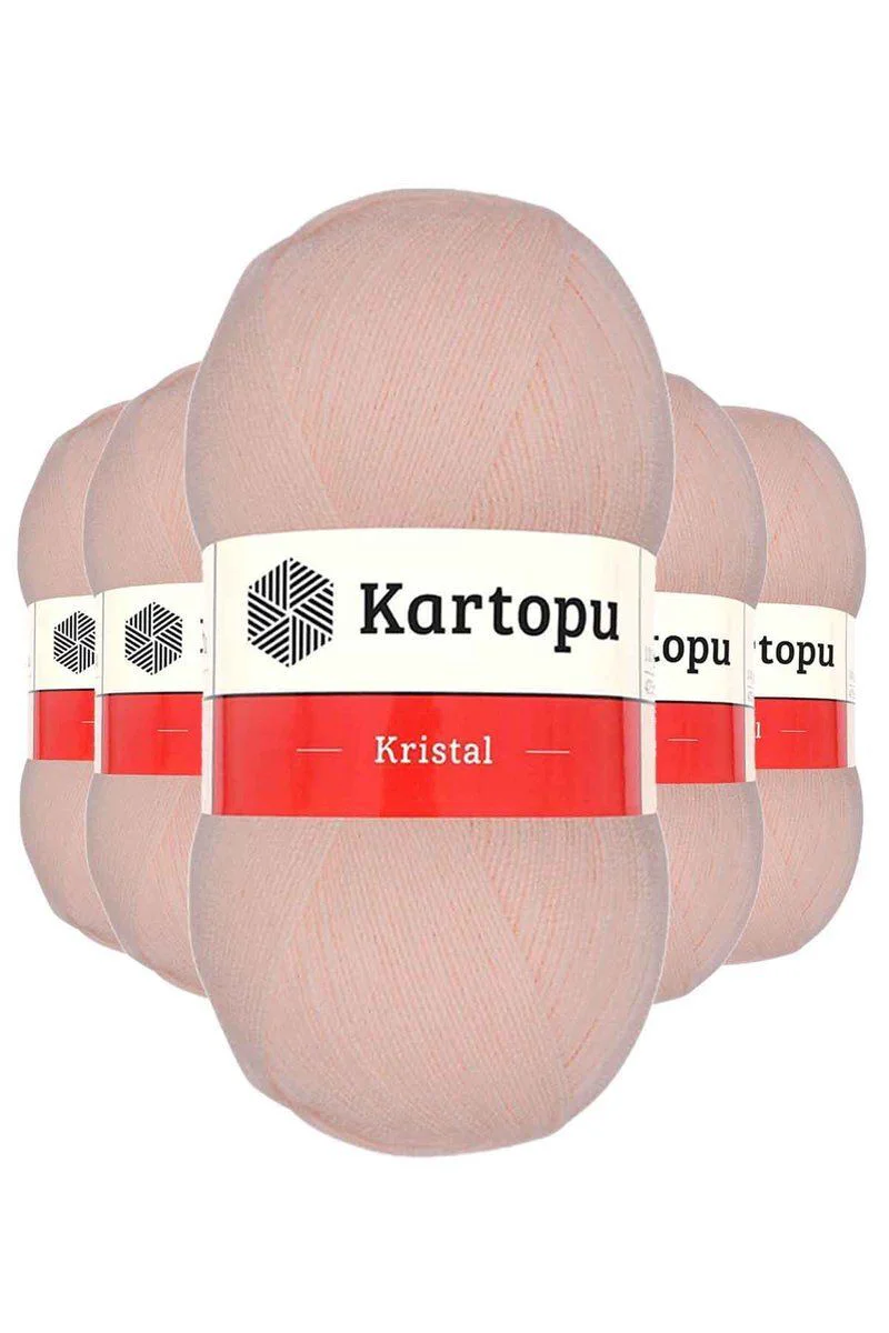 Kristal Çift Katlı El Örgü Lif İpi Somon K223 - 5'li Paket İnce Akrilik Örgü İpi Fiyatı, Yorumları ve Özellikleri