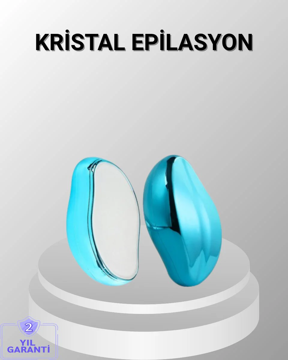 Kristal Epilatör - Acısız Tüy Alma ve Topuk Bakım Aparatı, Ölü Deri Temizleme