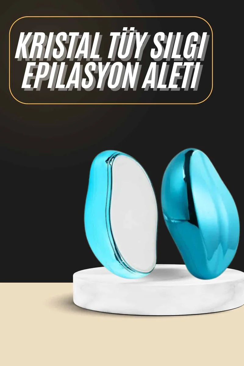 Kristal Epilatör – Hassas Ciltler İçin Kimyasal ve Bataryasız Tüy Dökücü