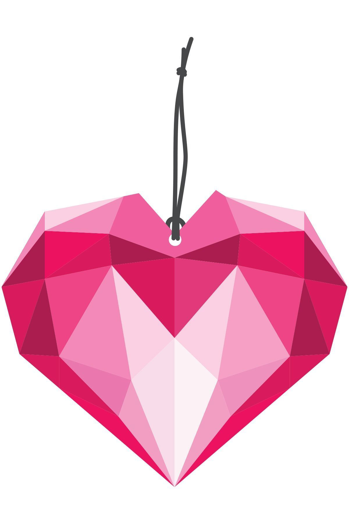 Bymeyla Kristal Kalp Tasarimli Dekoratif Oto Kokusu Ve Oto Aksesuari