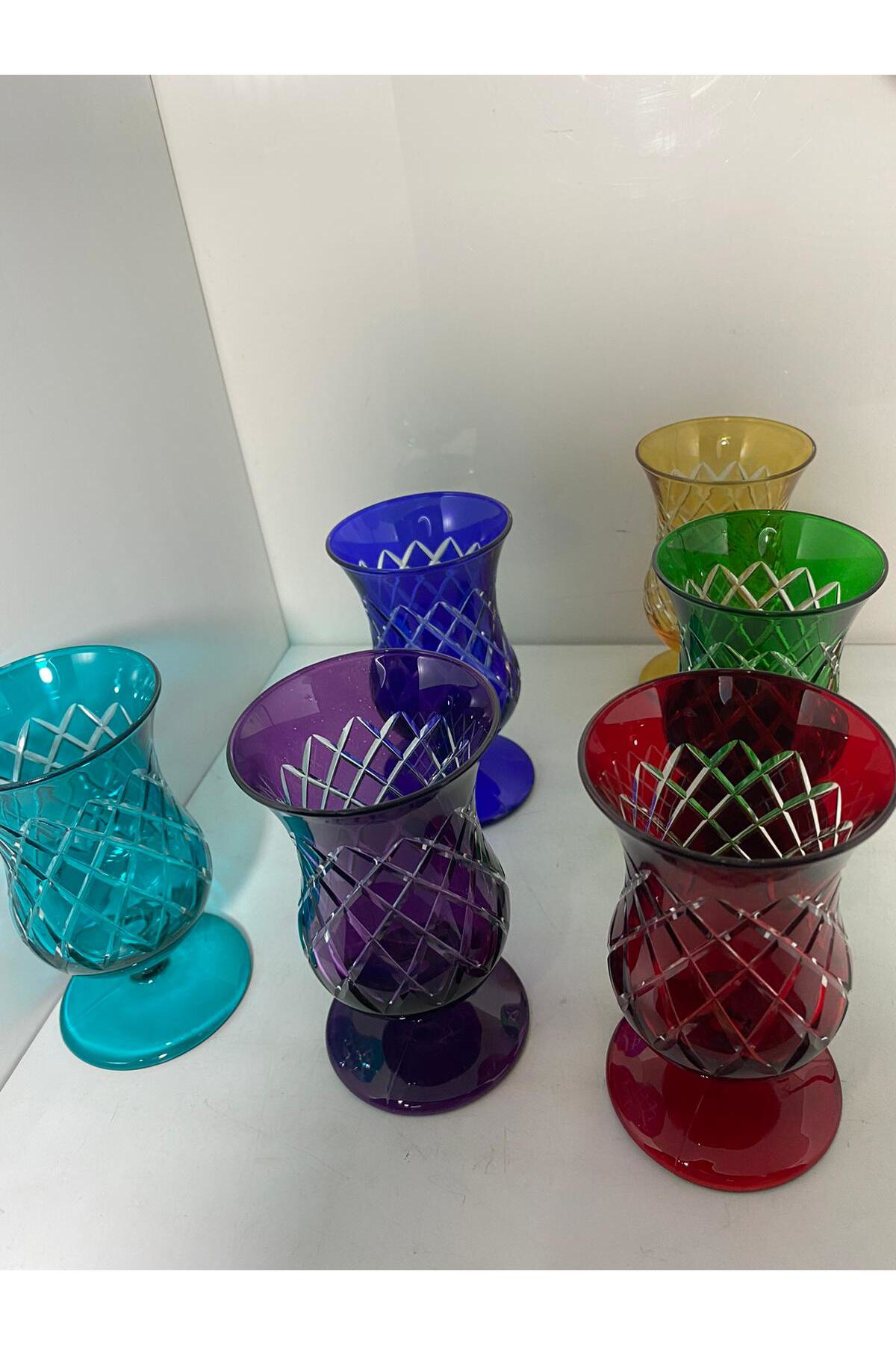 Kristal Kesme Ayaklı Kahve Yanı Barağı