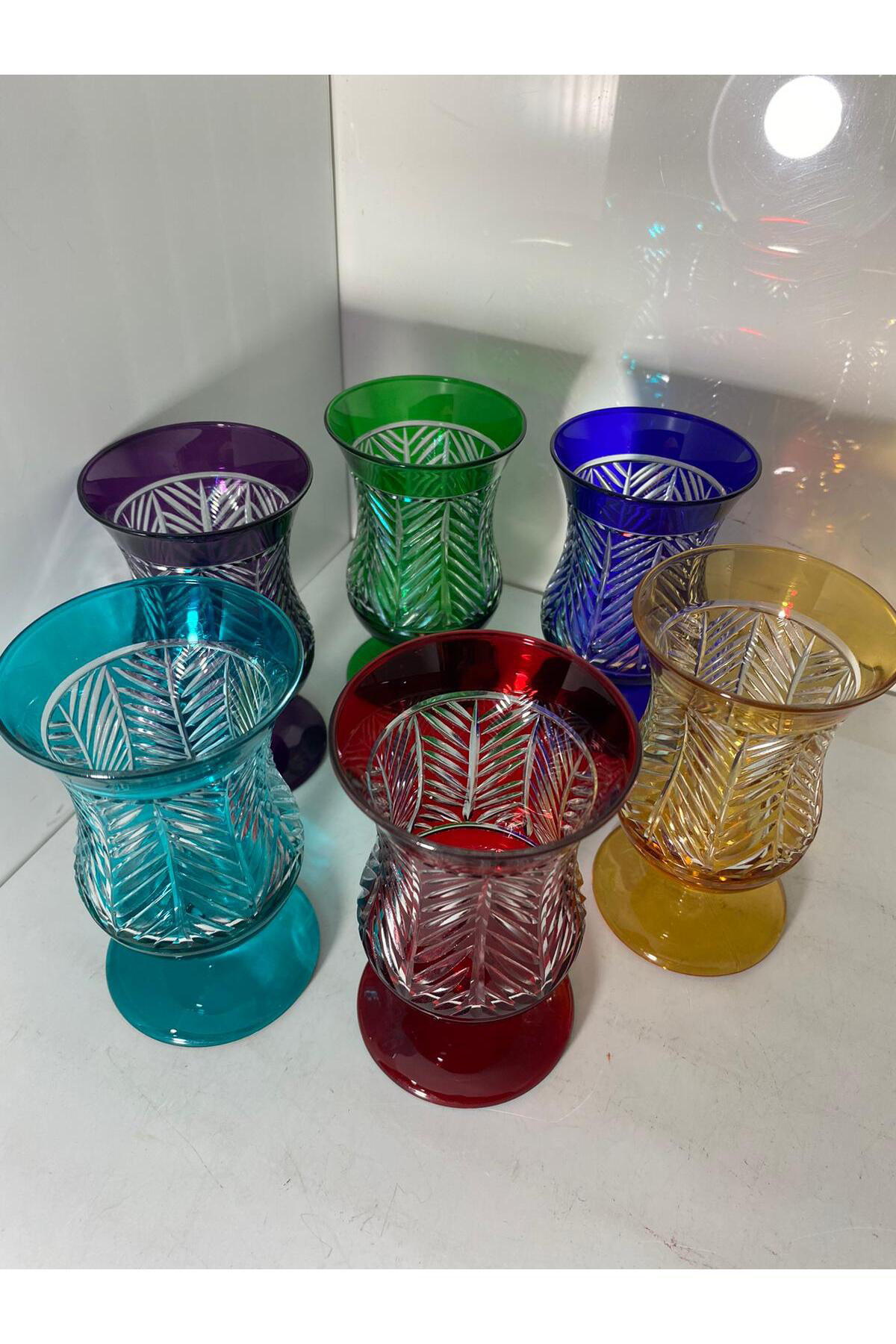 Kristal Kesme Kahve Yanı Bardağı