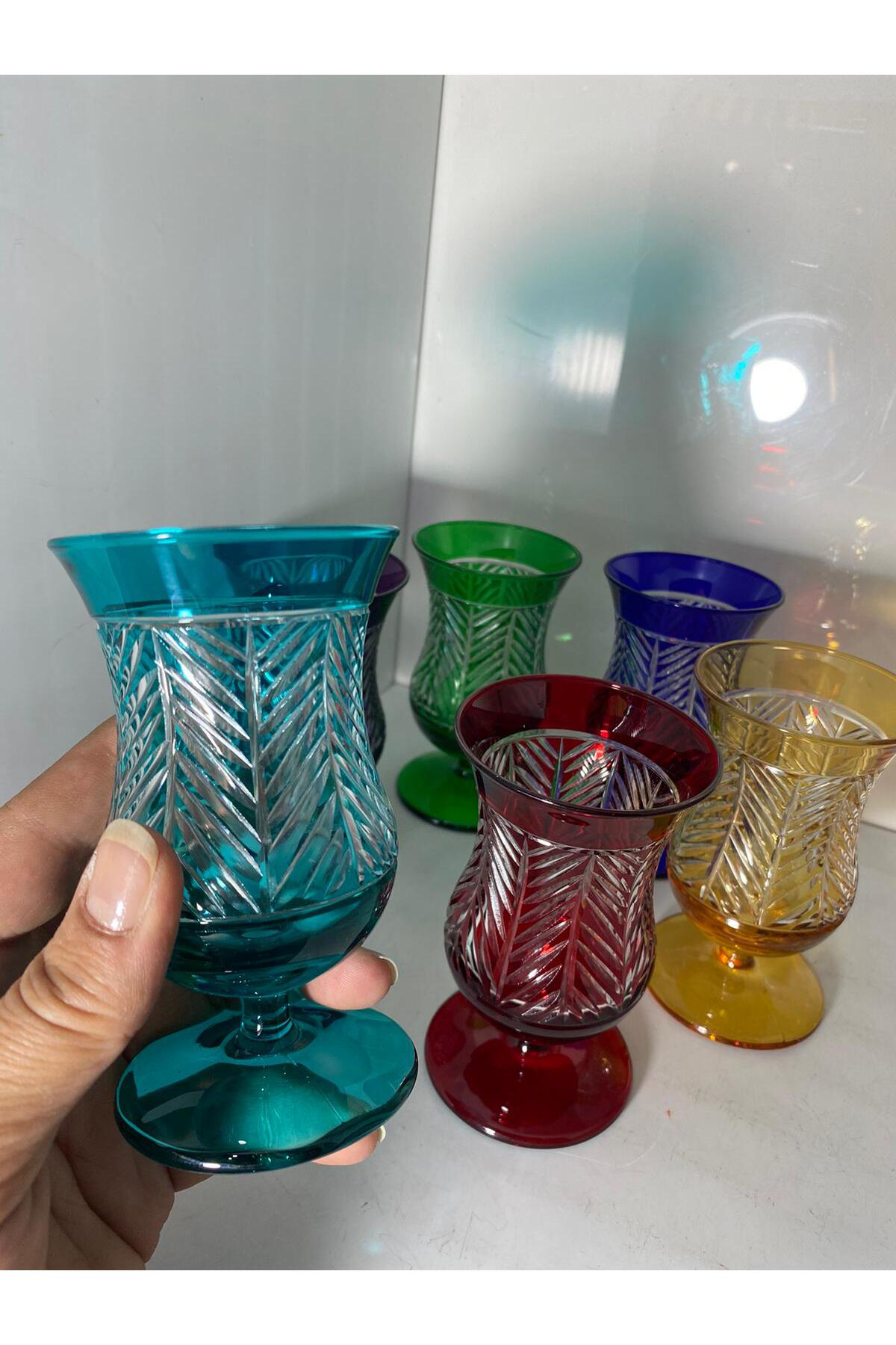 Kristal Kesme Kahve Yanı Bardağı