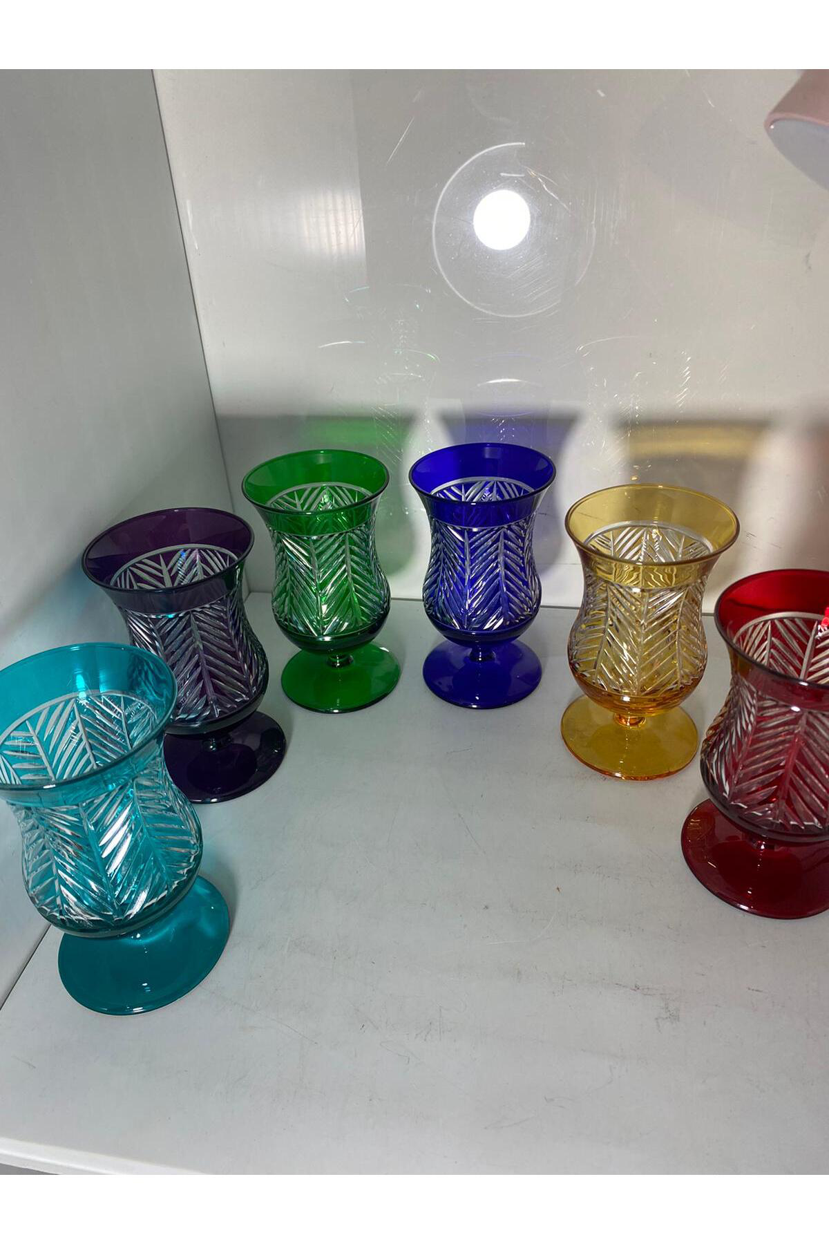 Kristal Kesme Kahve Yanı Bardağı