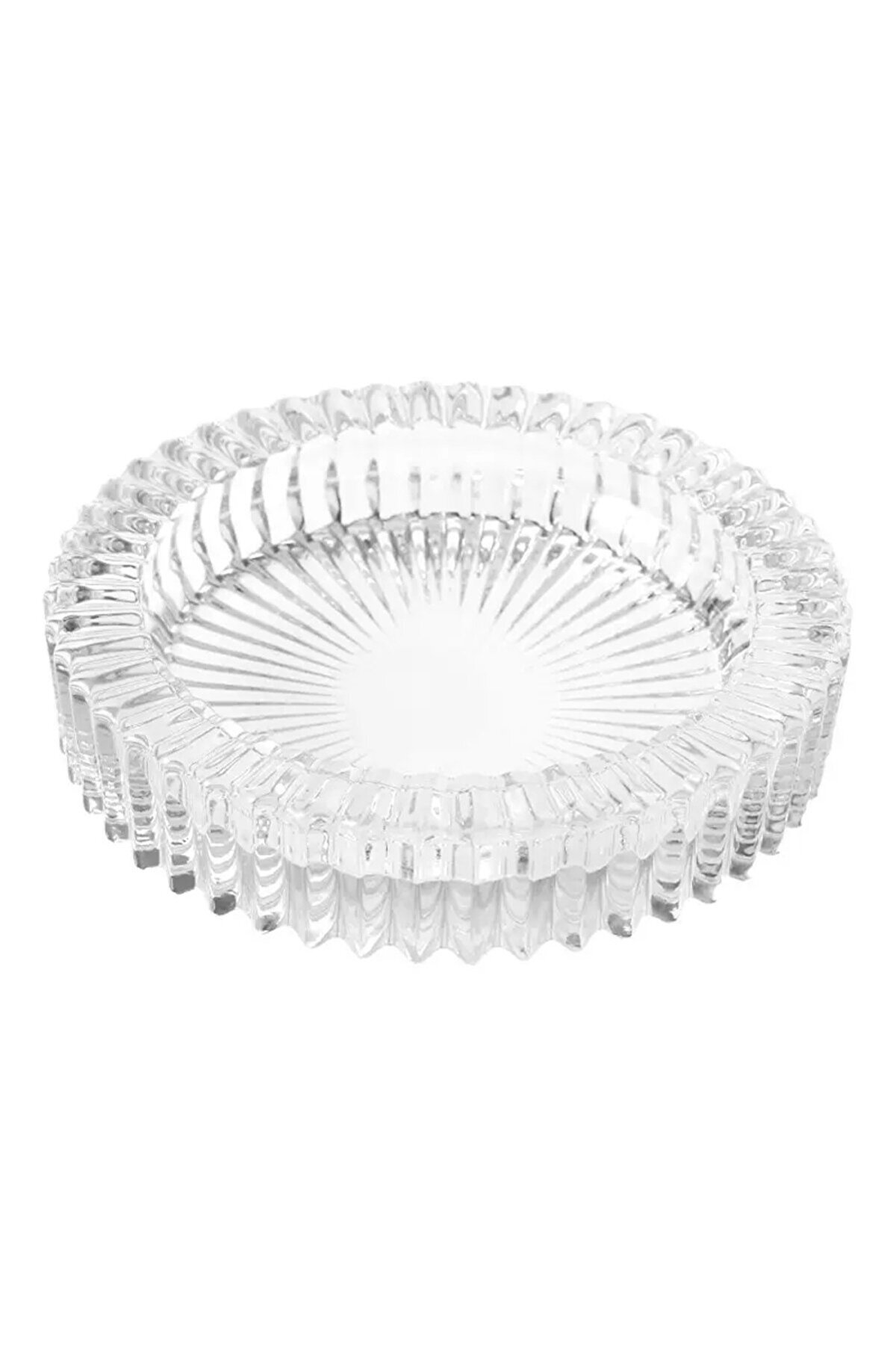 Kristal Kültablası Yuvarlak Kristal 665 Gram Ağır Masa Küllüğü
