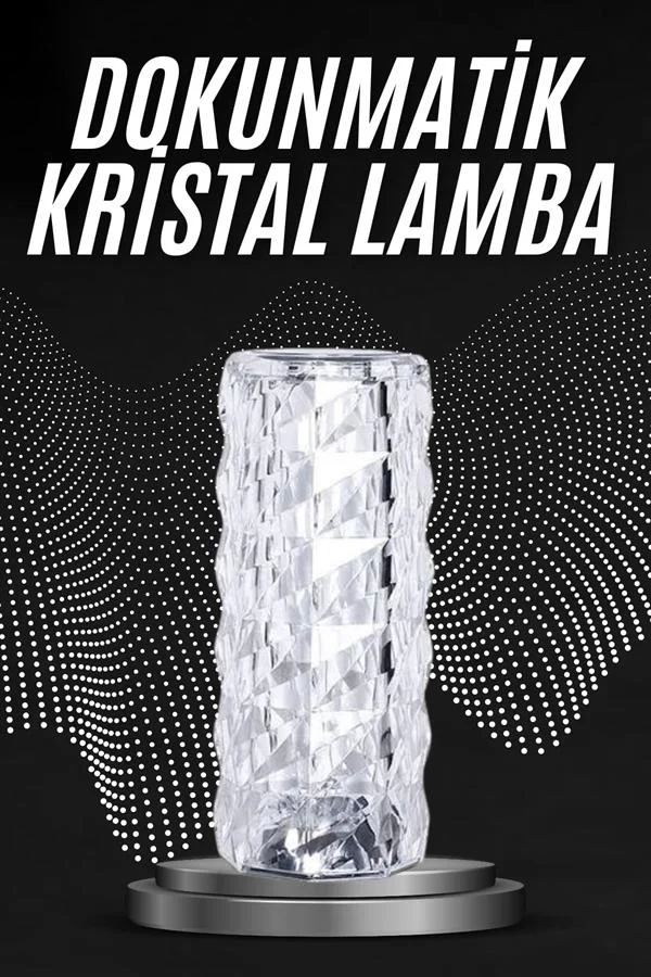 Kristal Lamba Masa Lambası Şarjlı Masa Lambası Dokunmatik Sensör Usb Şarjlı Fiyatı, Yorumları ve Özellikleri