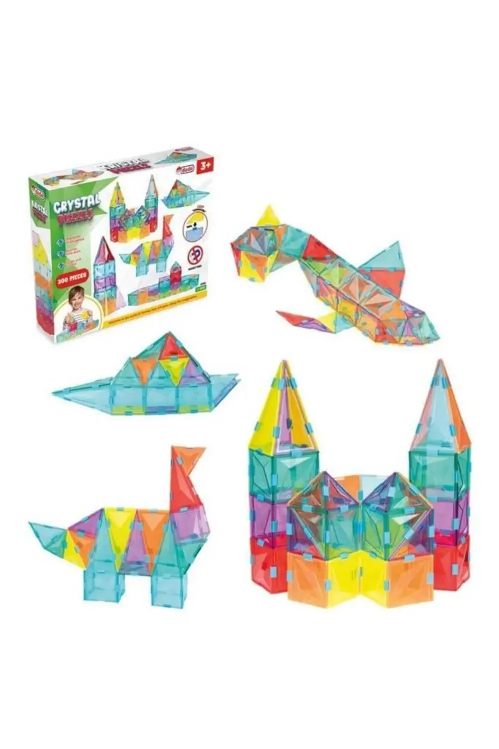 Kristal Puzzle 300 Parça Yeni Tasarım Kız Erkek Oyuncak Zeka Geli