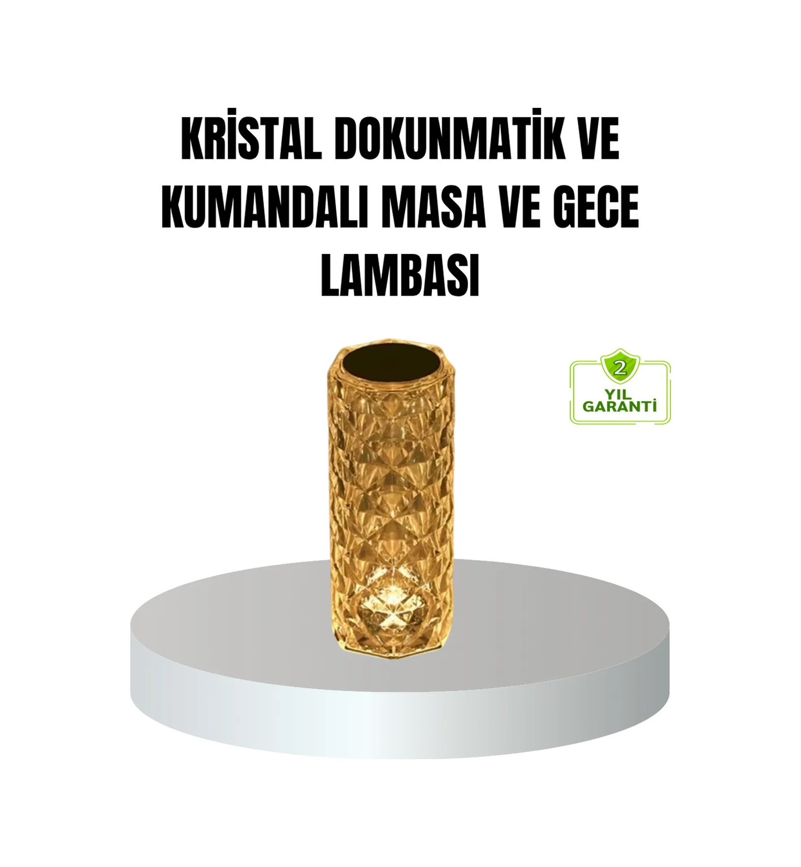 Kristal Rgb Led Li Kumandalı Masa Ve Gece Lambası Renkli Işık Modlarıyla Şık Dekoratif Aydınlatma - Lisinya Diğer