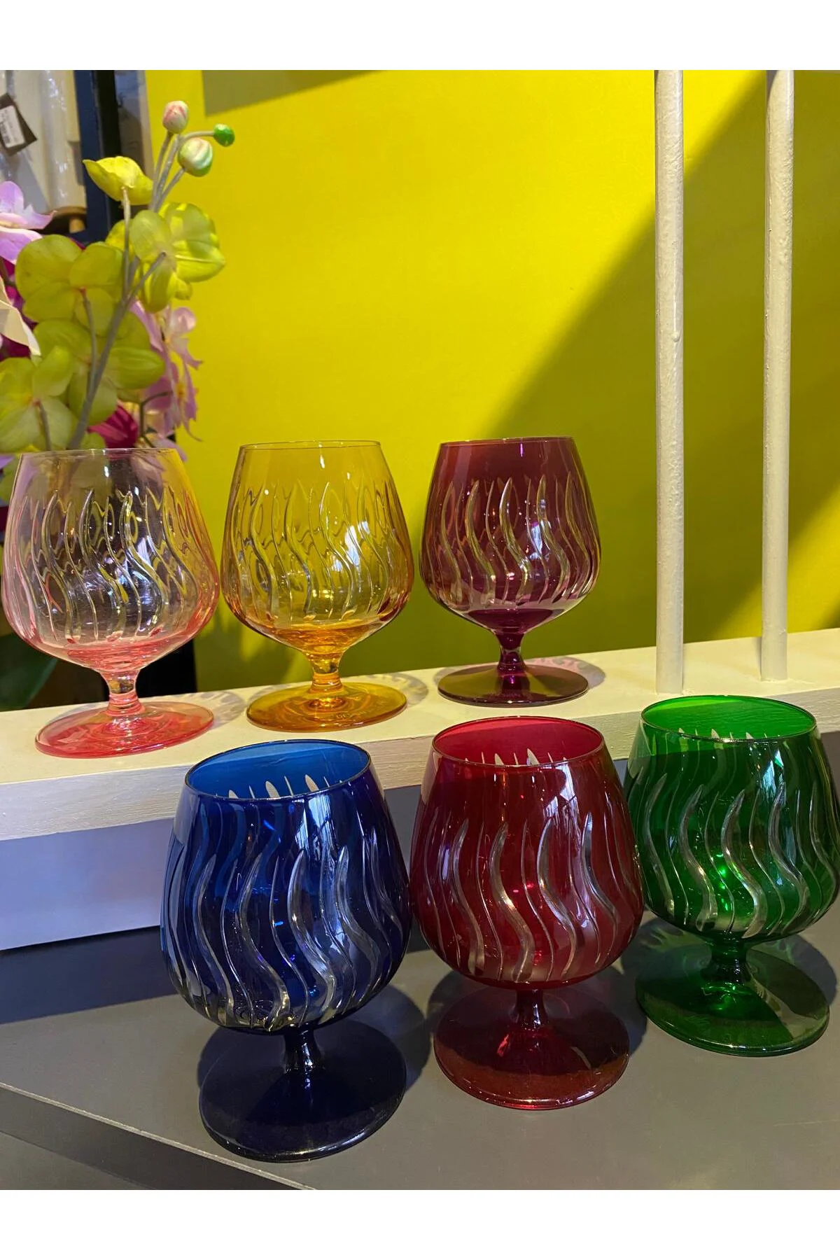 Kristal (Rona Konyak) Kahve Yanı Ayaklı Bardak Kristal (Rona Konyak) Kahve Yanı Ayaklı Bardak