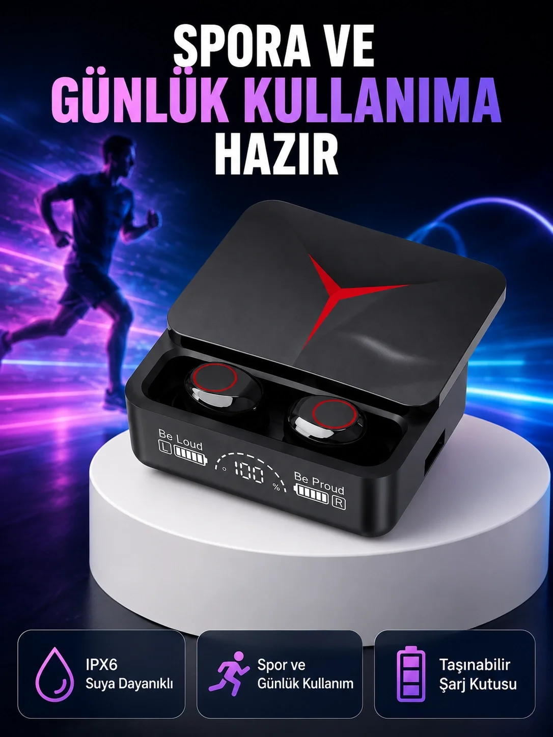 Kristal Ses Kaliteli Bluetooth Kulaklık – Android ve iOS Uyumlu Yeni Nesil
