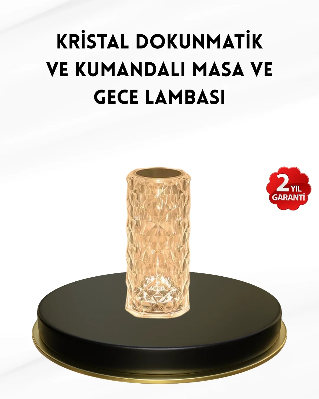 Kristal Tasarımlı RGB LED Gece Lambası – Kumandalı, Renk Değiştiren Dekoratif Işık Fiyatı, Yorumları ve Özellikleri