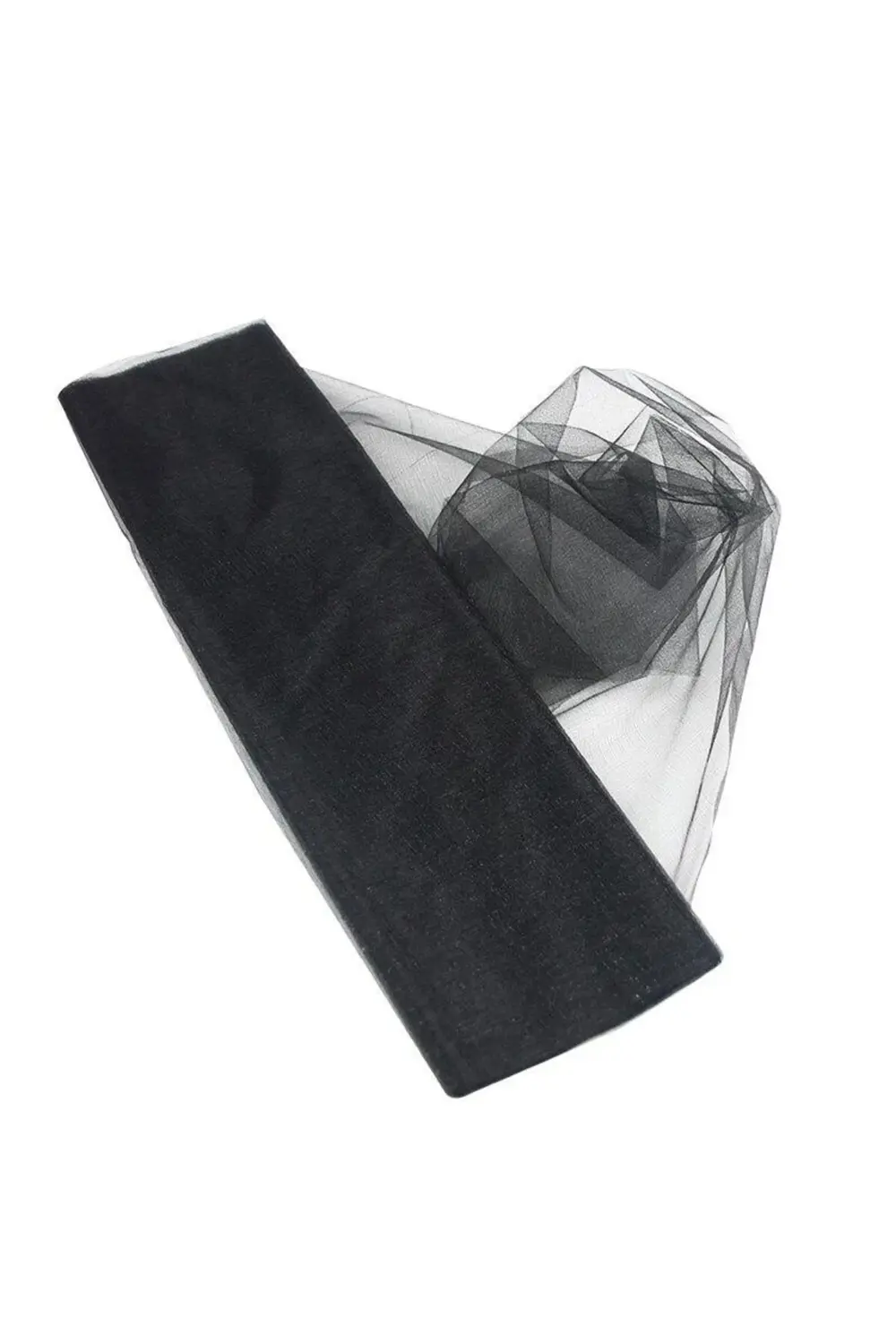 Tuhafiyecimiz Kristal Tül (En) 3 Metre X (Boy) 50 Metre Siyah