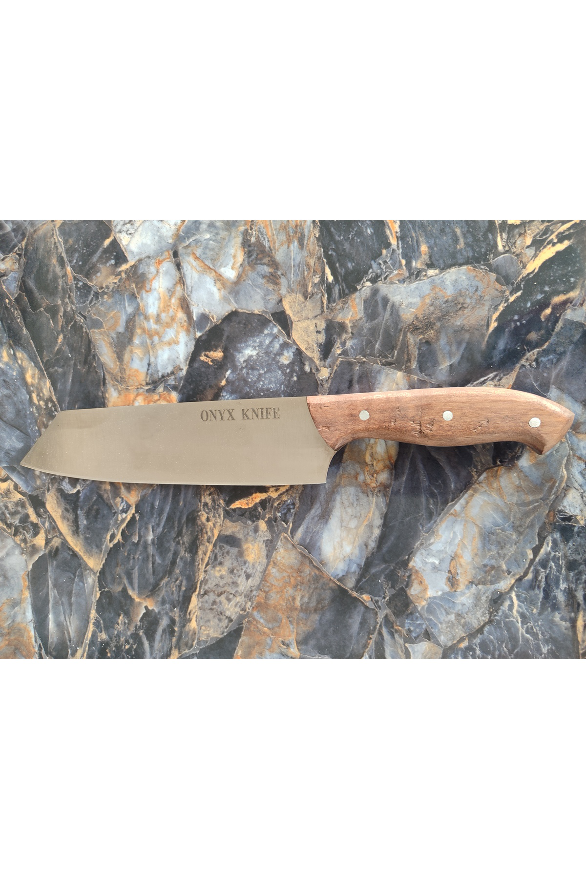 Kritsuke Şef Bıçağı – Onyx Knife Marka, Ceviz Kabze