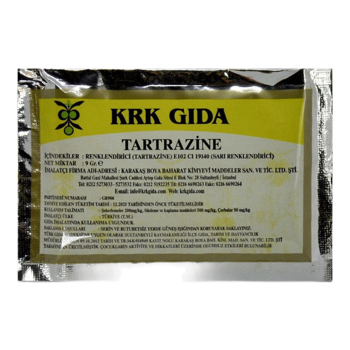 Krk  Sarı Gıda Boyası 9 Gr