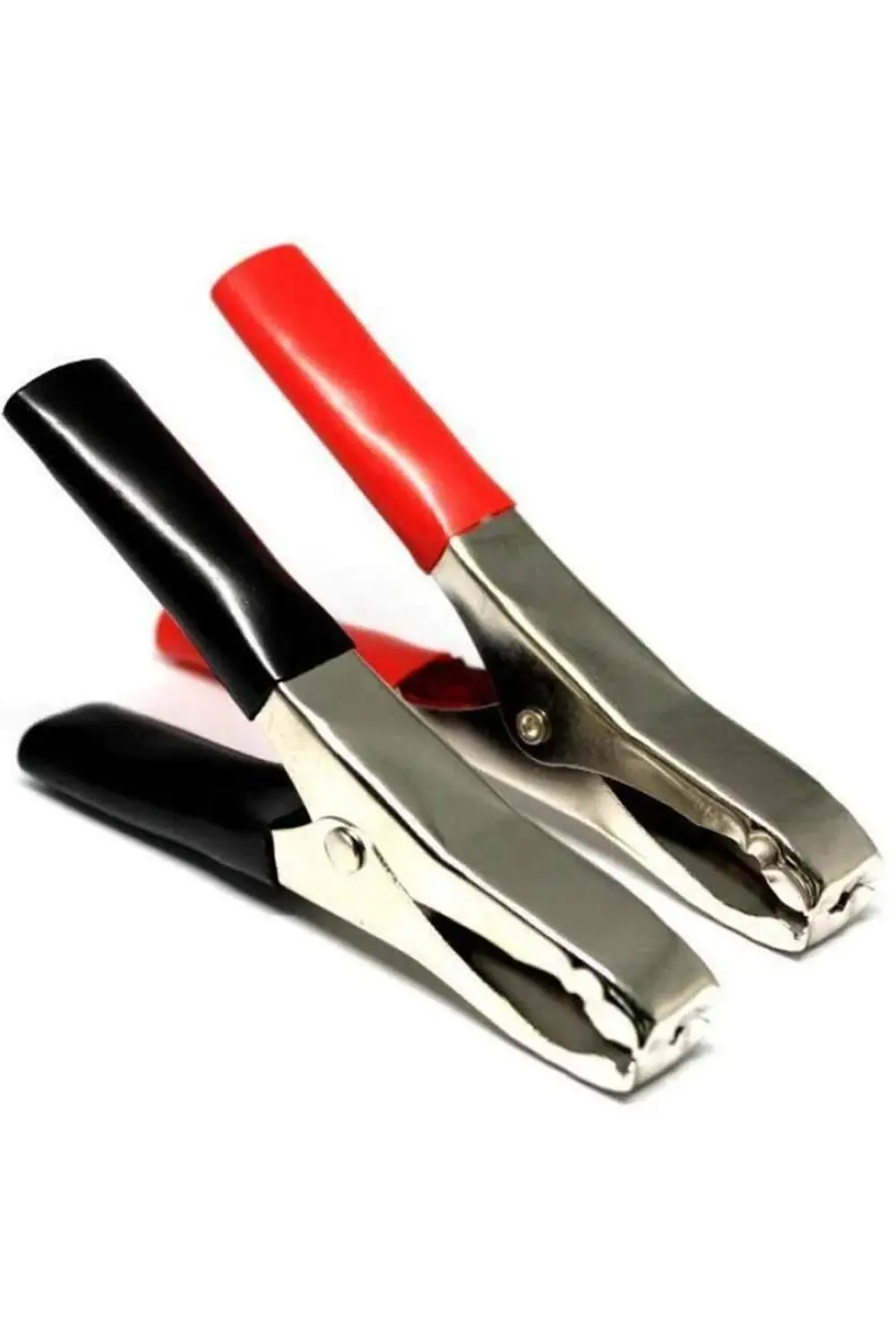 Krokodil Akü Maşası Büyük 100mm Siyah Veya Kırmızı