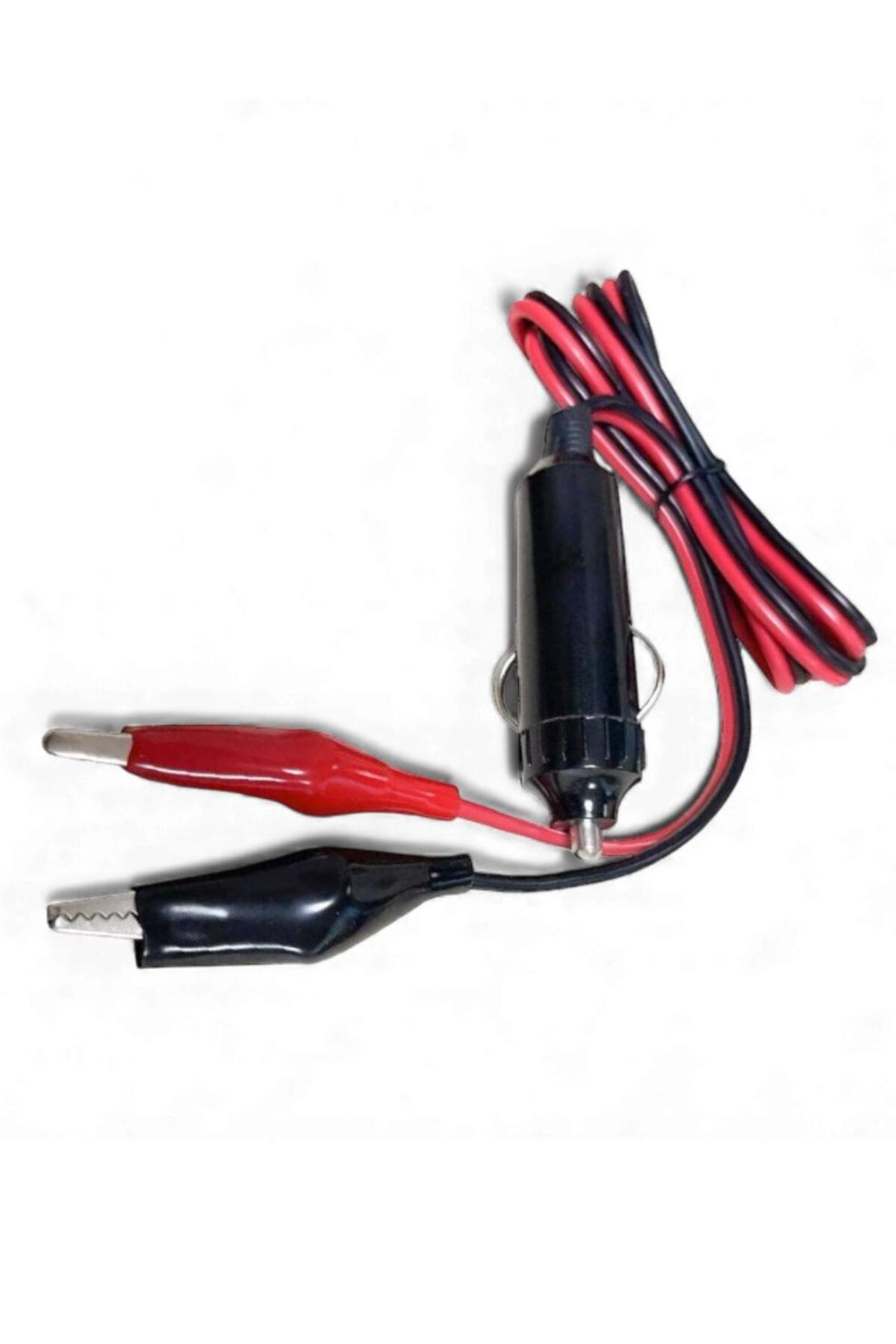 Krokodil Uçlu Araç Çakmak Fişi – 1 Metre Kablolu | Pratik Akü Bağ