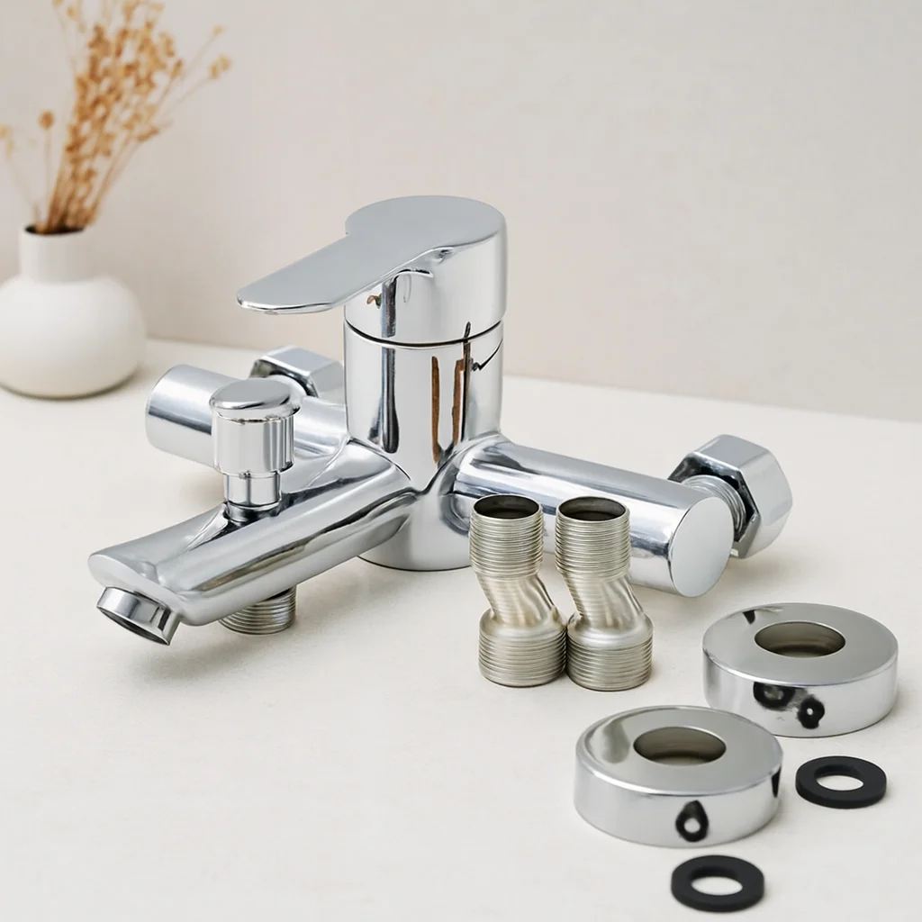 Krom Aç-Kapa Banyo Bataryası KTX-2640 Krom Aç-Kapa Banyo Bataryası KTX-2640