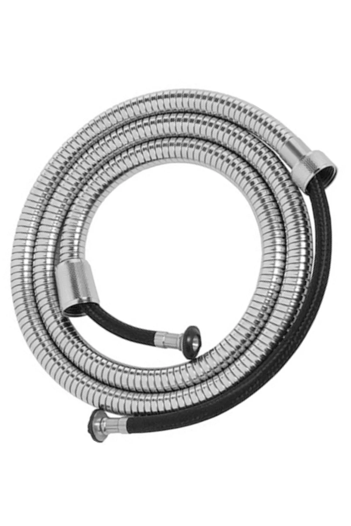 Krom Büyük Duş Başlığı 5 Fonksiyonlu & 150 cm ip örgülü süper dayanıklı hortum Krom Büyük Duş Başlığı 5 Fonksiyonlu & 150 cm ip örgülü süper dayanıklı hortum