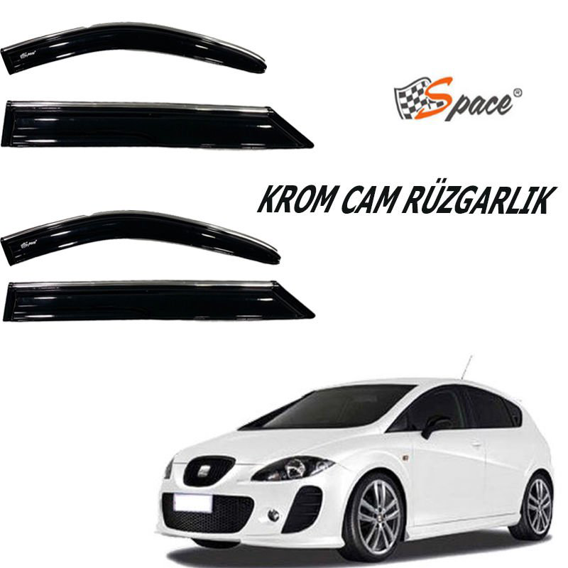 Drs Tuning Krom Cam Rüzgarliği 1.2Mm Seat Leon 2004-2010 4'Lü / Caru451