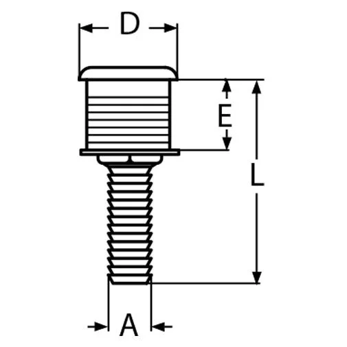 Krom Flanşlı Sintine Çıkışı, Borda Çıkışı Çeşitleri 3/4 (19mm)