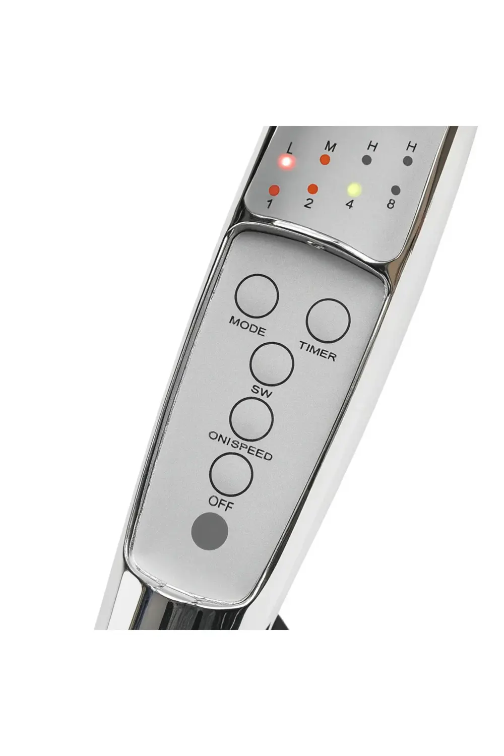 Krom Gövdeli 40 cm Duvar Tipi Vantilatör – Uzaktan Kumanda ve Güç