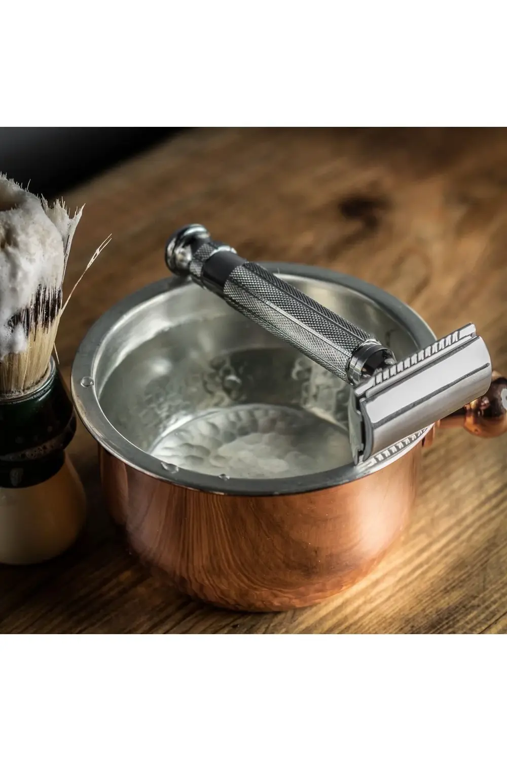 Krom Kaplama Taraksız Jiletli Tıraş Makinesi, Geleneksel Tıraş, D