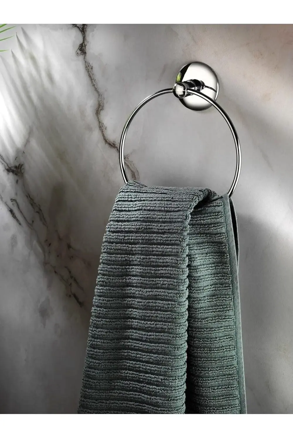 Krom Kaplama Yuvarlak Halka Banyo -mutfak Havlu Askılığı S-102 11