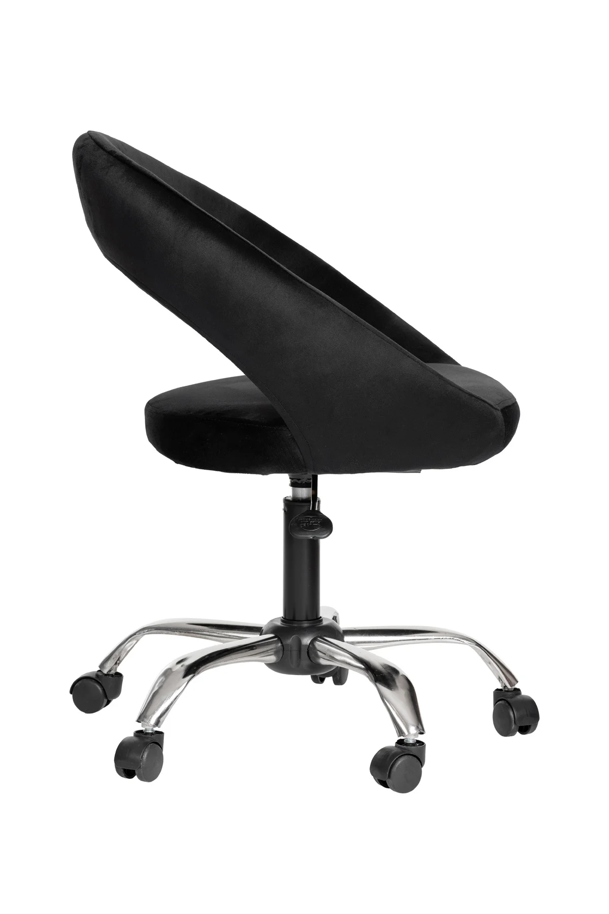 Krom Metal Ayaklı Ofis Çocuk Odası Çalışma Sandalyesi (AYARLANILA