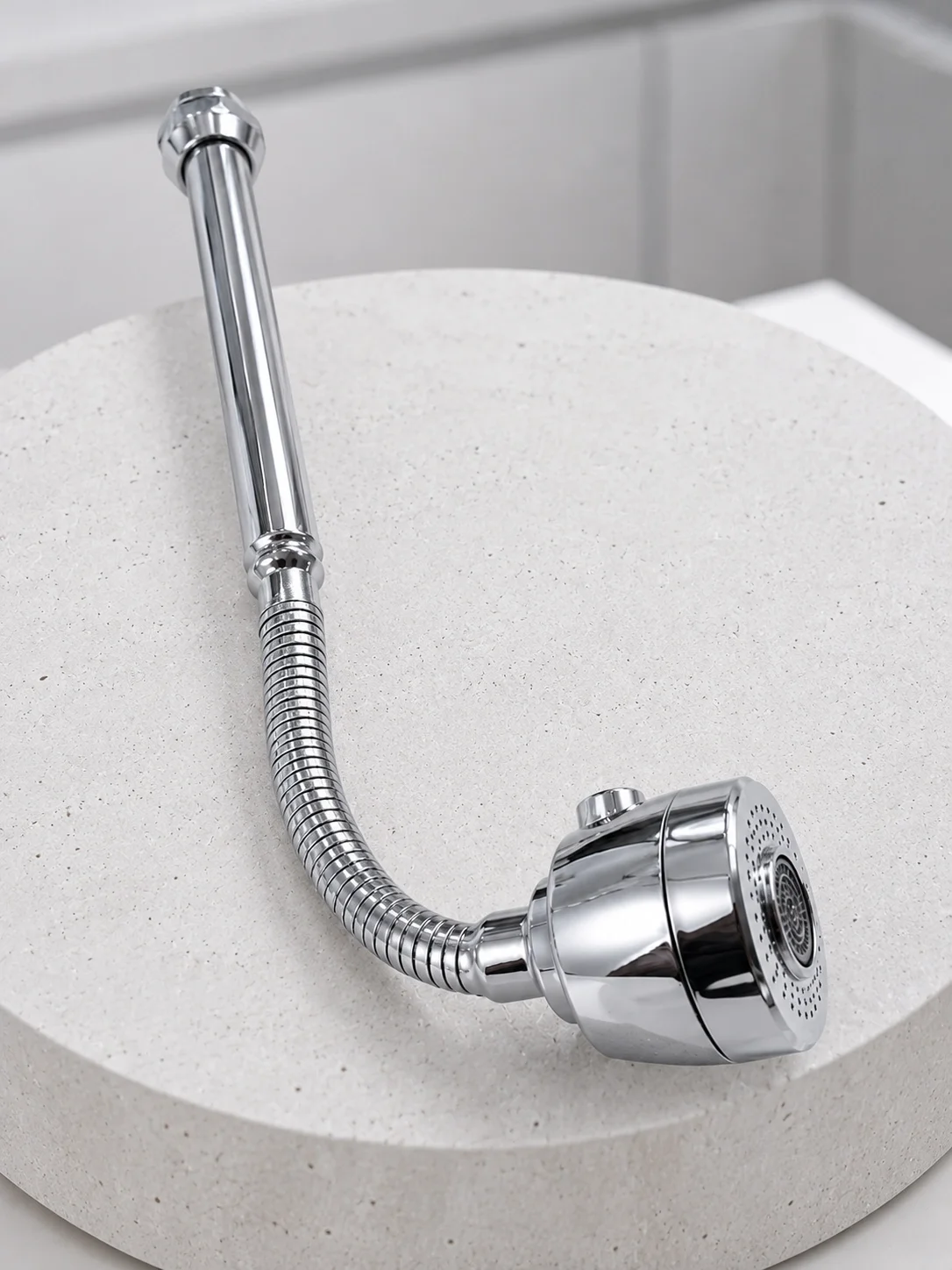 Krom Musluk Uzatma Aparatı  360° Dönebilen Su Tasarruflu Lavabo F