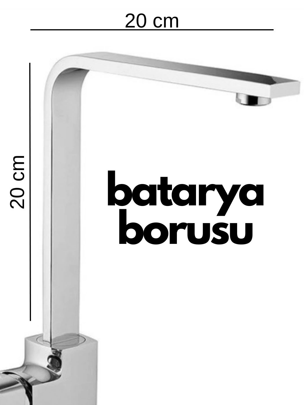 Krom Mutfak Evye Batarya İçin Köşeli Su Borusu Paslanmaz Ve Eca U