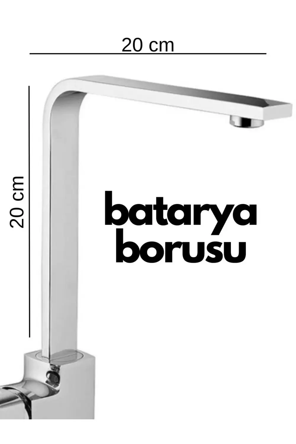 Krom Mutfak Evye Batarya İçin Köşeli Su Borusu Paslanmaz Ve Eca U