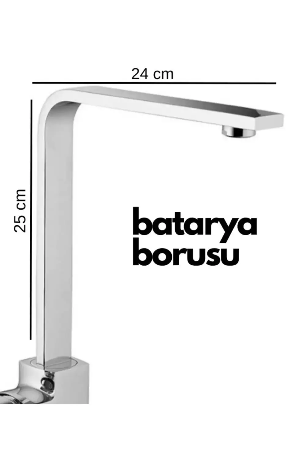 Krom Mutfak Evye Batarya İçin Köşeli Su Borusu Paslanmaz Ve Eca U