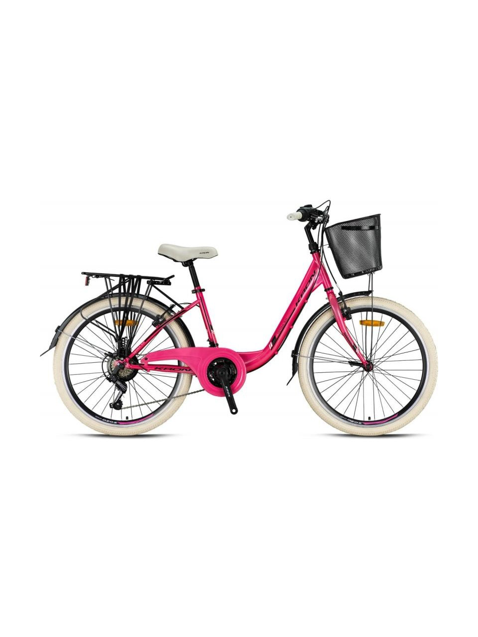 Kron Tetra 3.0 24 Jant 21 vites V. fren  Şehir Bisikleti Fuşya-to