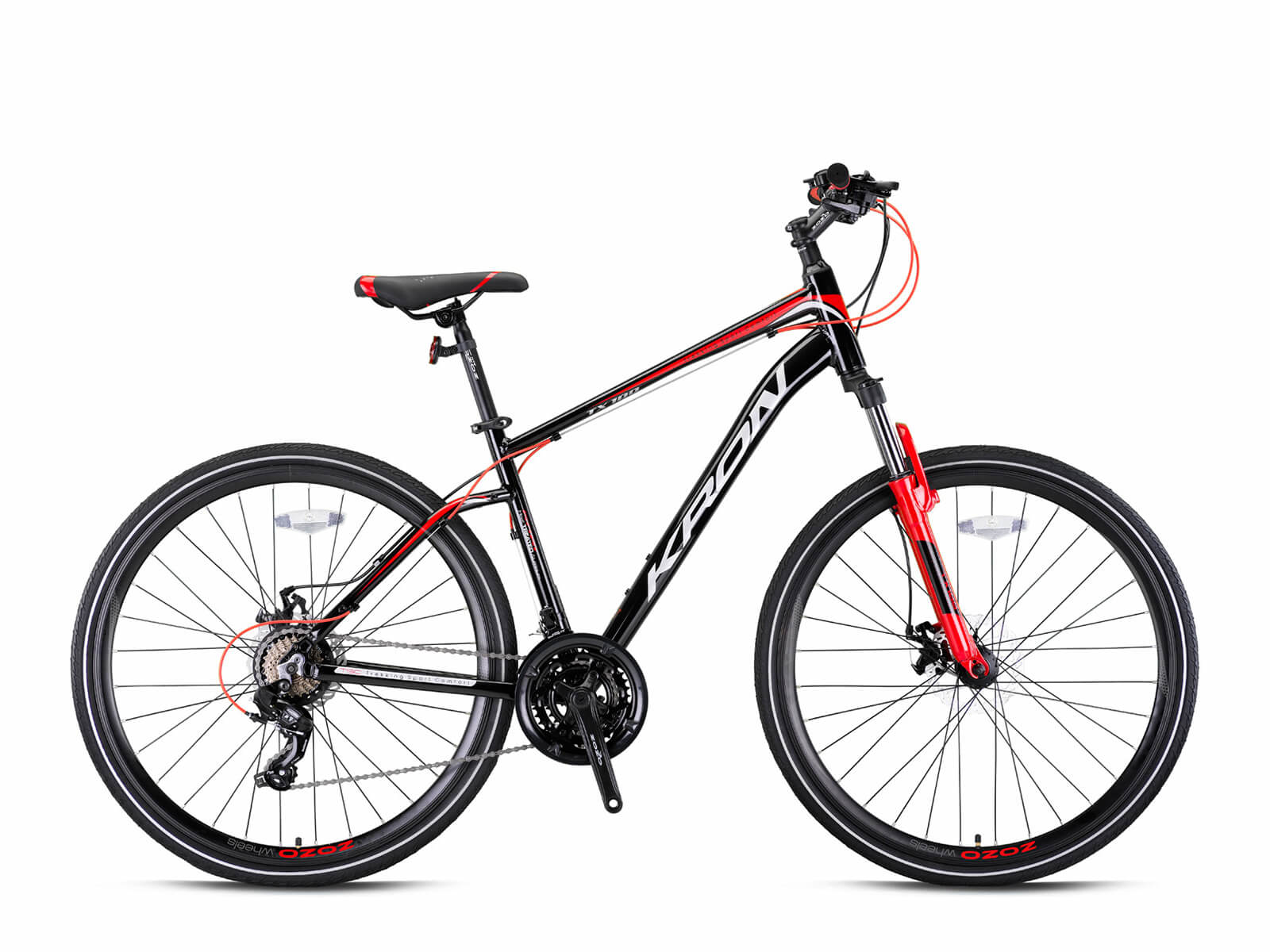 Kron Tx100 18 Kadro 28 Jant V.Fren 2022(Siyah/Grı-Kırmızı)