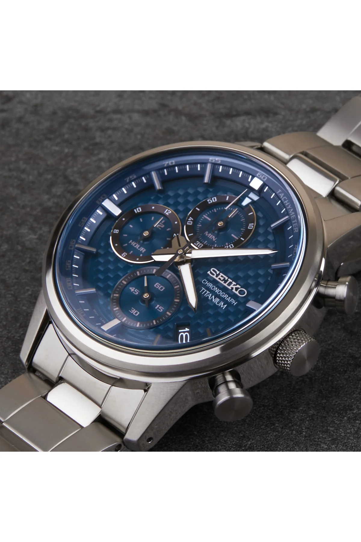 Kronograf Herren Uhr Grau Ssb387p1