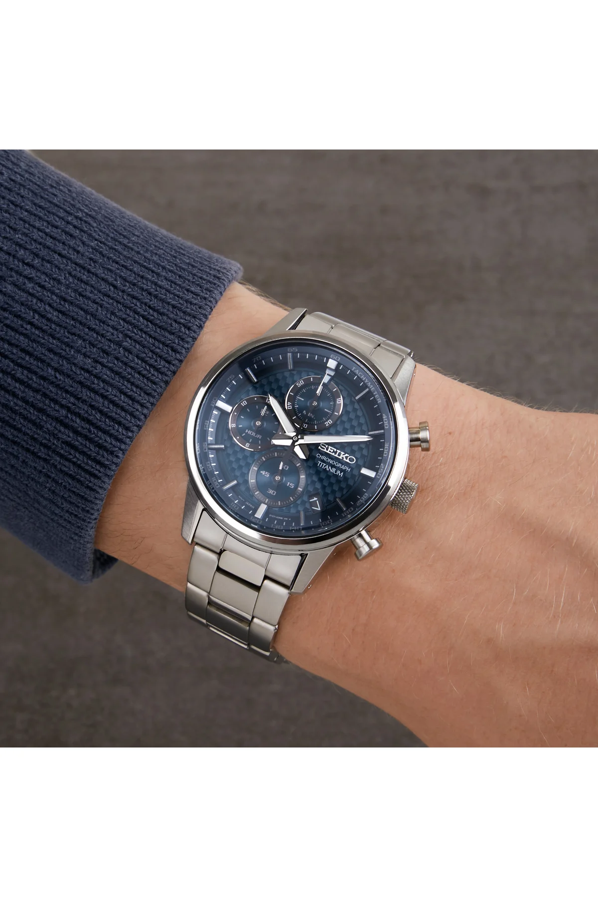 Kronograf Herren Uhr Grau Ssb387p1