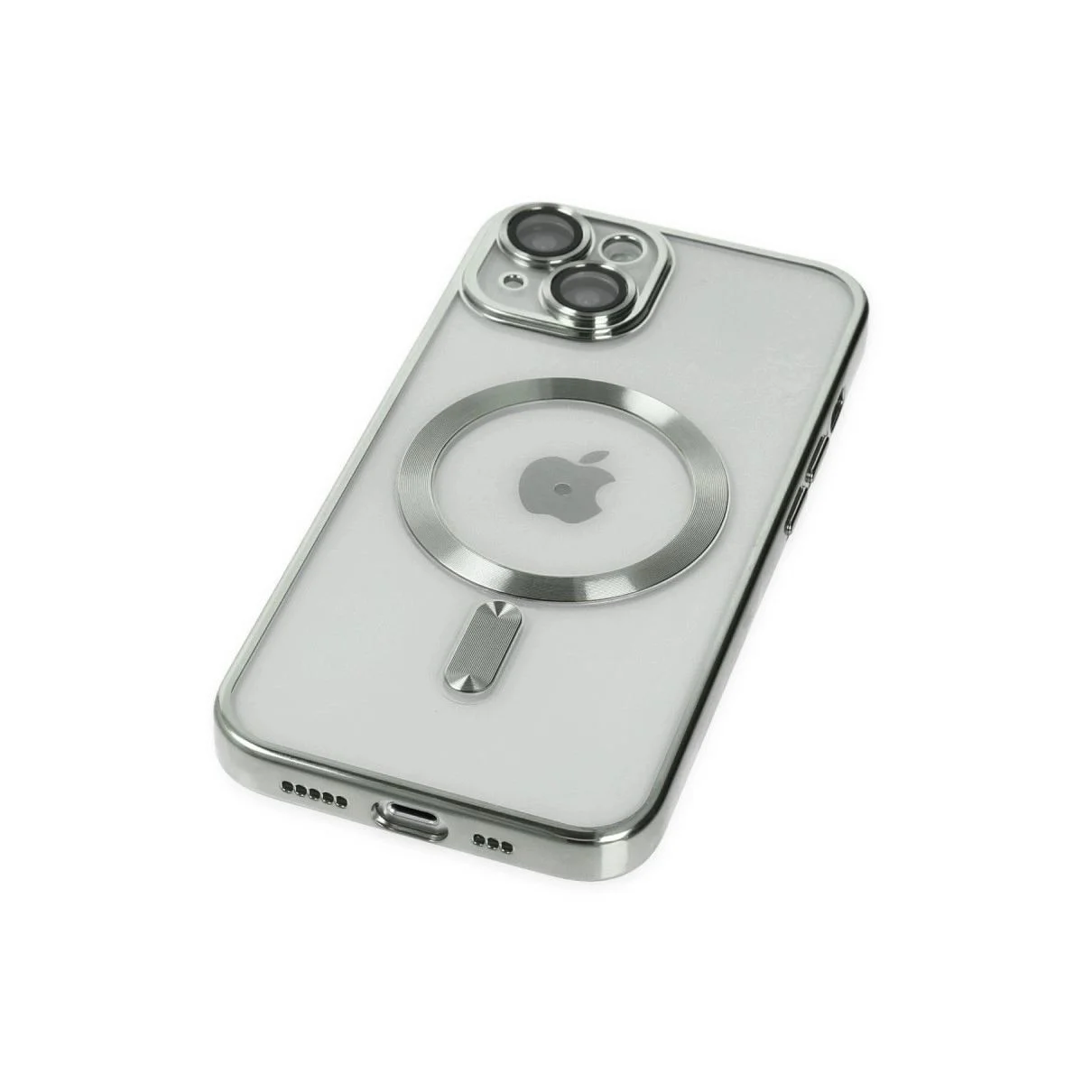 Kross Magneticsafe iPhone 14 ile Uyumlu Şeffaf Kılıf - MagSafe Destekli Gümüş Kross Magneticsafe iPhone 14 ile Uyumlu Şeffaf Kılıf - MagSafe Destekli Gümüş