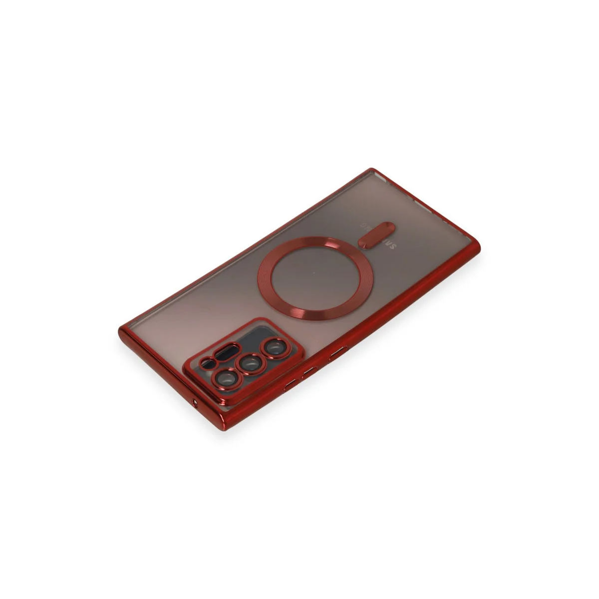 Kross Magneticsafe Kılıf - Galaxy Note 20 Ultra Kırmızı MagSafe Uyumlu, Şeffaf ve Güçlü Koruma