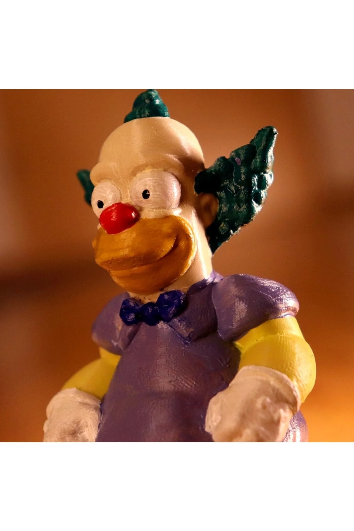 Krusty The Clown Simpson Simpsons Simpsonlar Boyalı Figür 15 cm