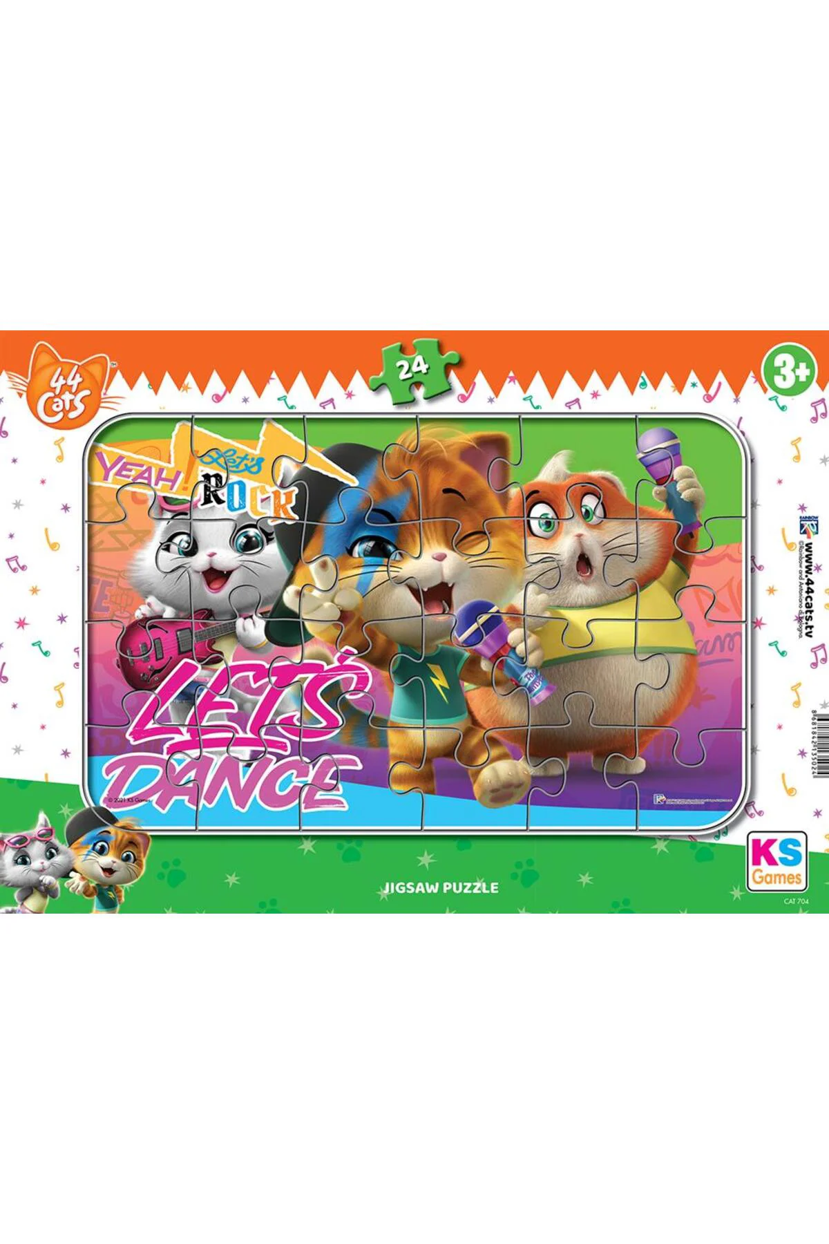 Ks Games 24 Parça Cats Frame Puzzle