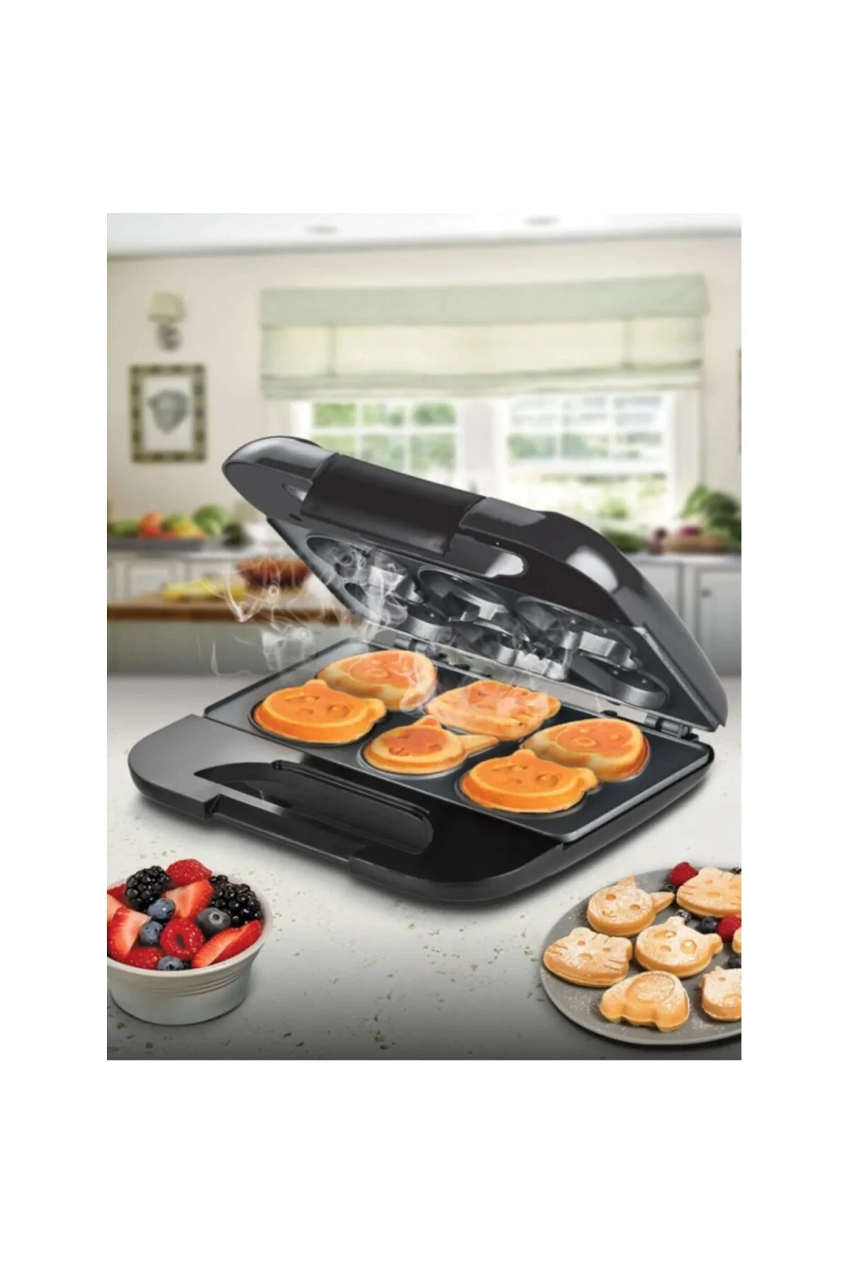 KSM-2405K Siyah Çocuk Waffle Makinesi