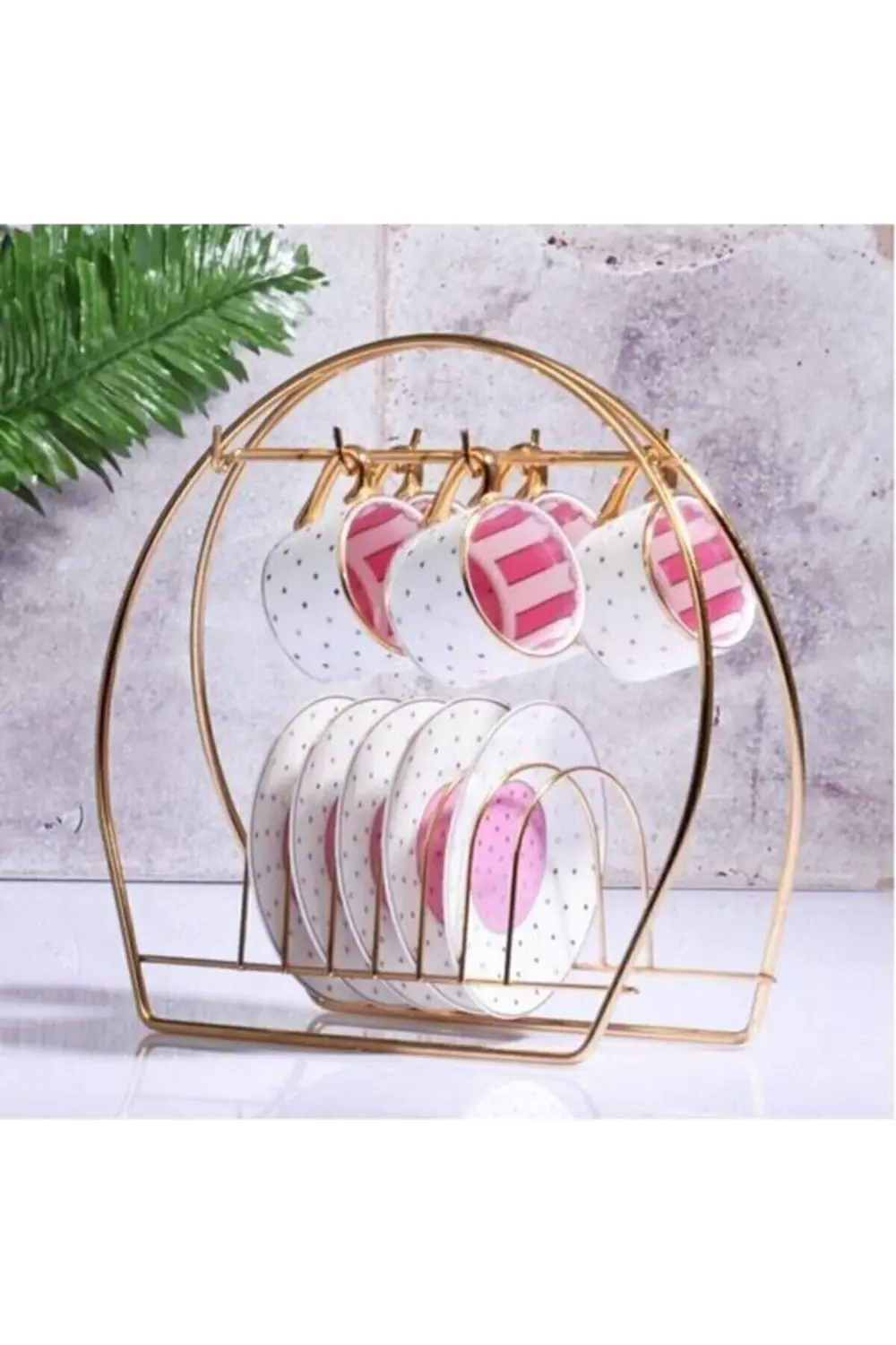 Ksv Kahve Fincan Askılığı - Gold Fincan Askısı