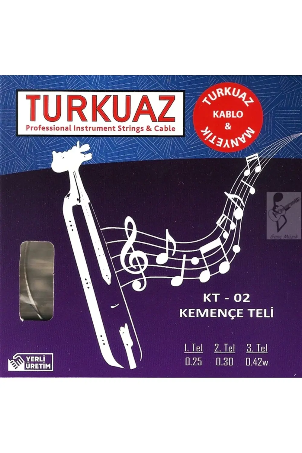 KT-02 Kemençe Takım Tel - 025 - 030 - 042 Kemençe Teli