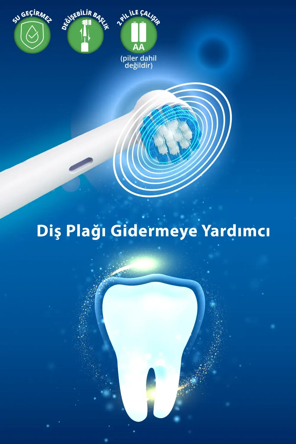 KTB-6020 Elektronik Pilli Diş Fırçası