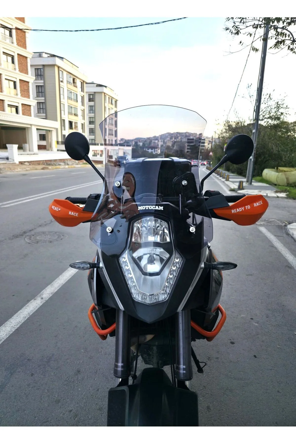 KTM 1050 Adventure Ön Cam 2008-2017 Model 56cm Füme Renkli 4mm