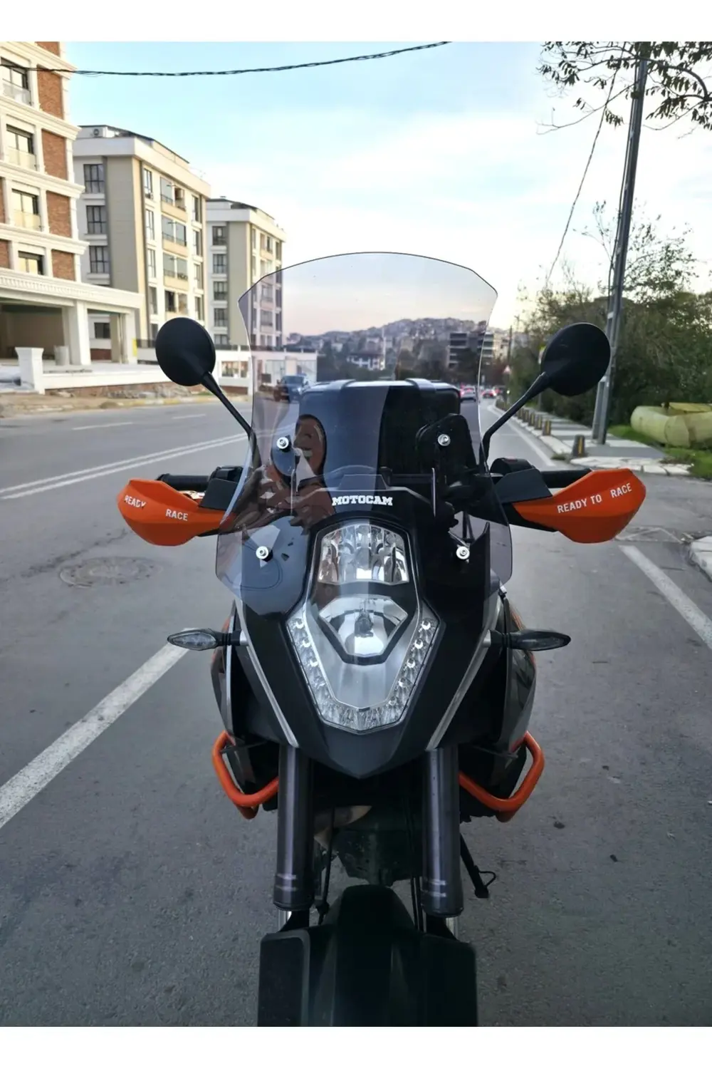 KTM 1050 Ön Cam 2008-2017 Model 56cm Füme Renkli 4mm