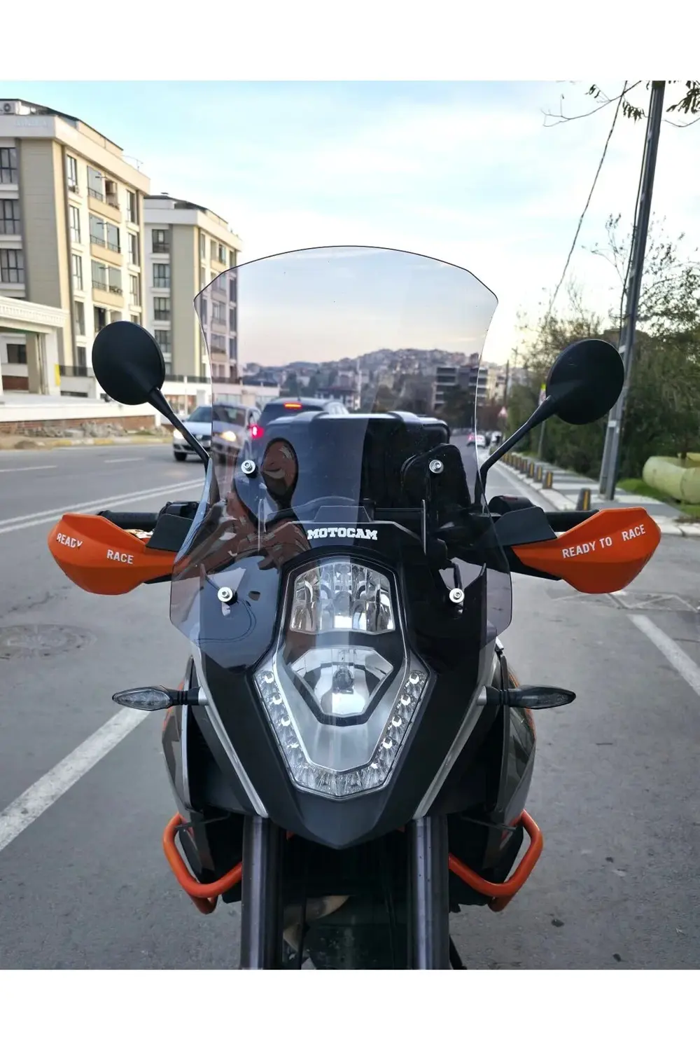 KTM 1050 Siperlik Ön Cam 2008-2017 Model 56cm Füme Renkli 4mm