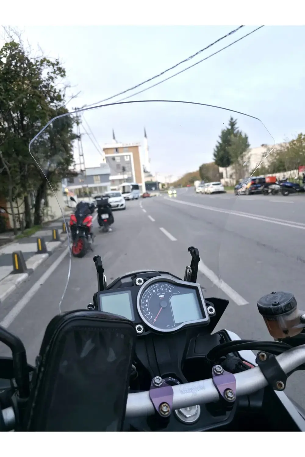 KTM 1050 Siperlik Ön Cam 2008-2017 Model 56cm Şeffaf Renkli 4mm