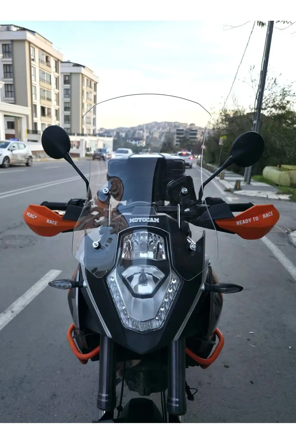 KTM 1050 Siperlik Ön Cam 2008-2017 Model 56cm Şeffaf Renkli 4mm
