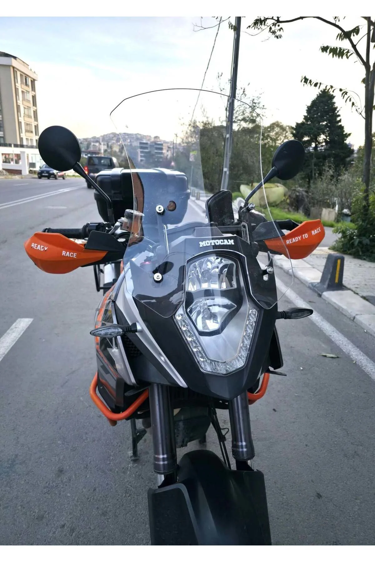 KTM 1190 Adventure Ön Cam 2008-2017 Model 56cm Şeffaf Renkli 4mm